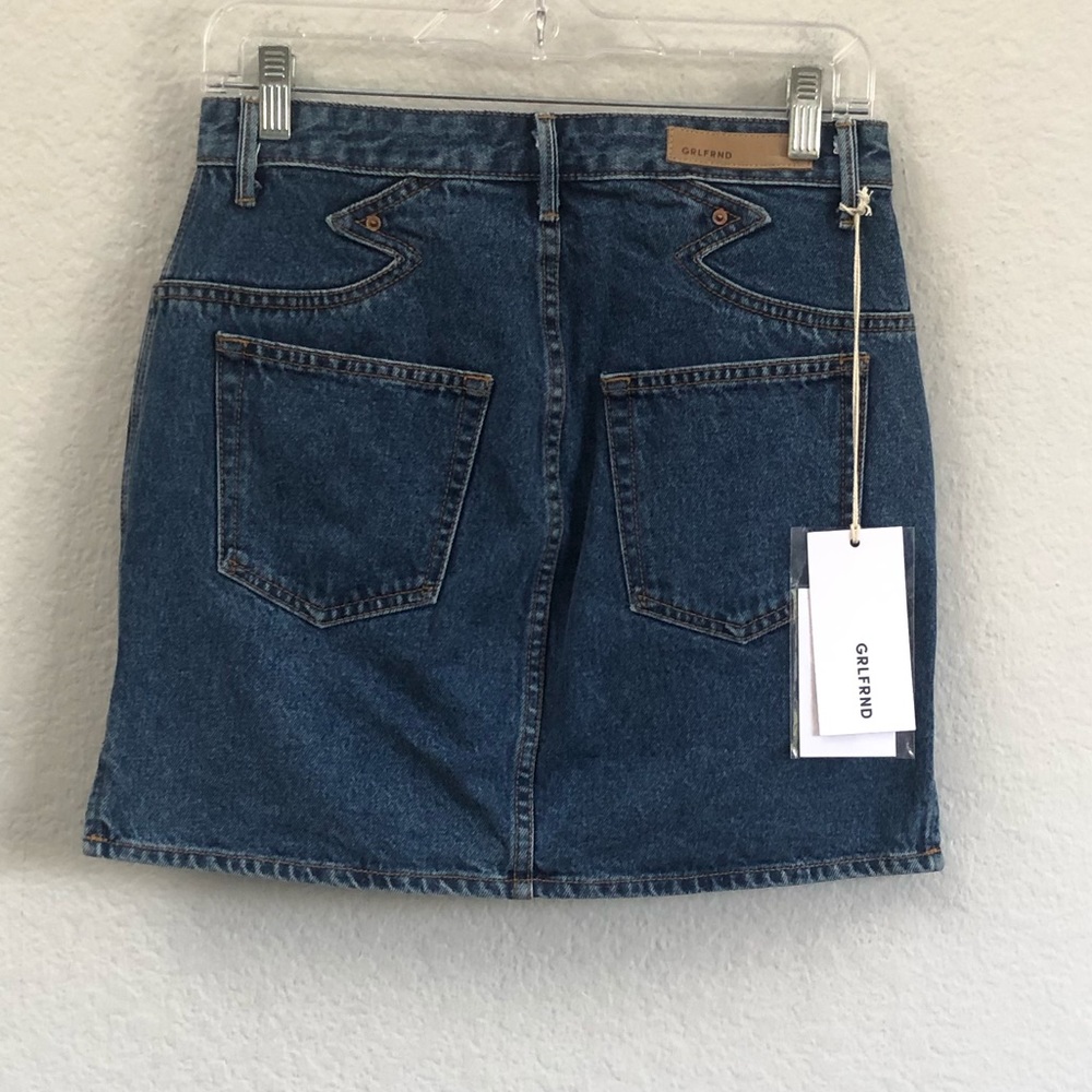 GRLFRND Odette Denim Mini Skirt Size 27 - Picture 4 of 6